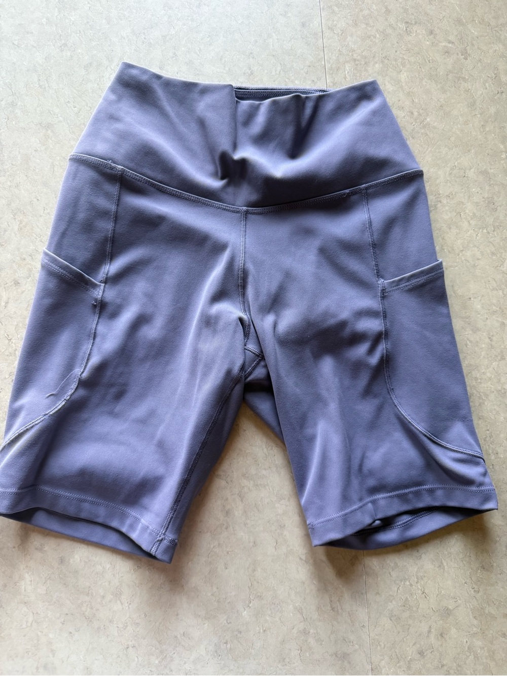 Nike Women’s High-Waist Bike Shorts in Dusty Purple